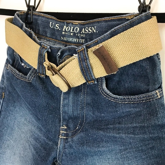 US Polo Assn. Jeans Straight Leg Size 5 Belt - Picture 2 of 8